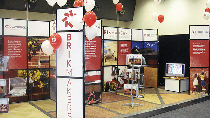 Brikmakers exhibition stand, by Nice Design