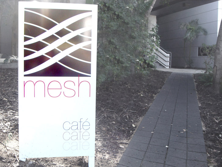 Mesh signage, by Nice Design