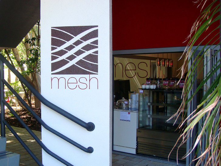 Mesh signage, by Nice Design