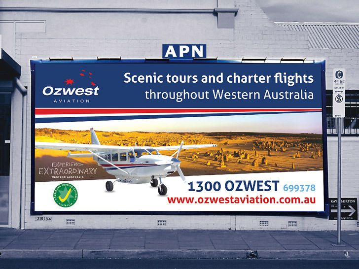 Ozwest billboard, by Nice Design