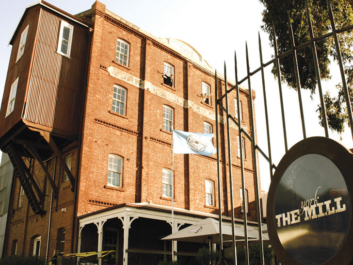 The York Mill signage, by Nice Design